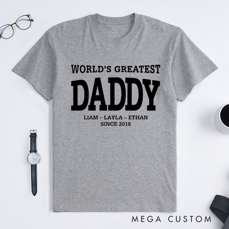 Personalized a Gift World's Greatest Dad Matching Outfit