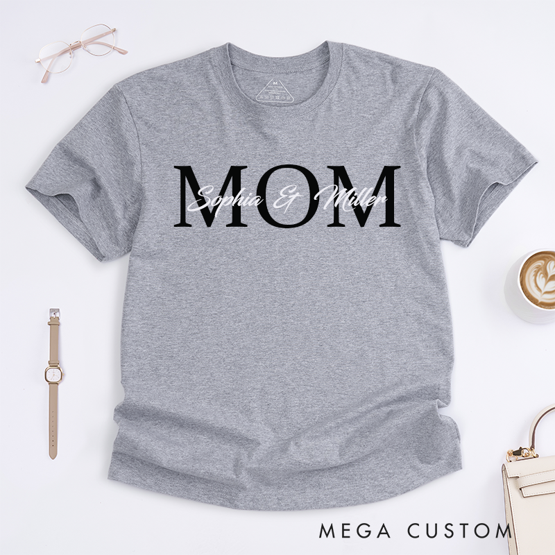 Personalized a Gift for My Mother Font Overlap Design Classic T-shirt