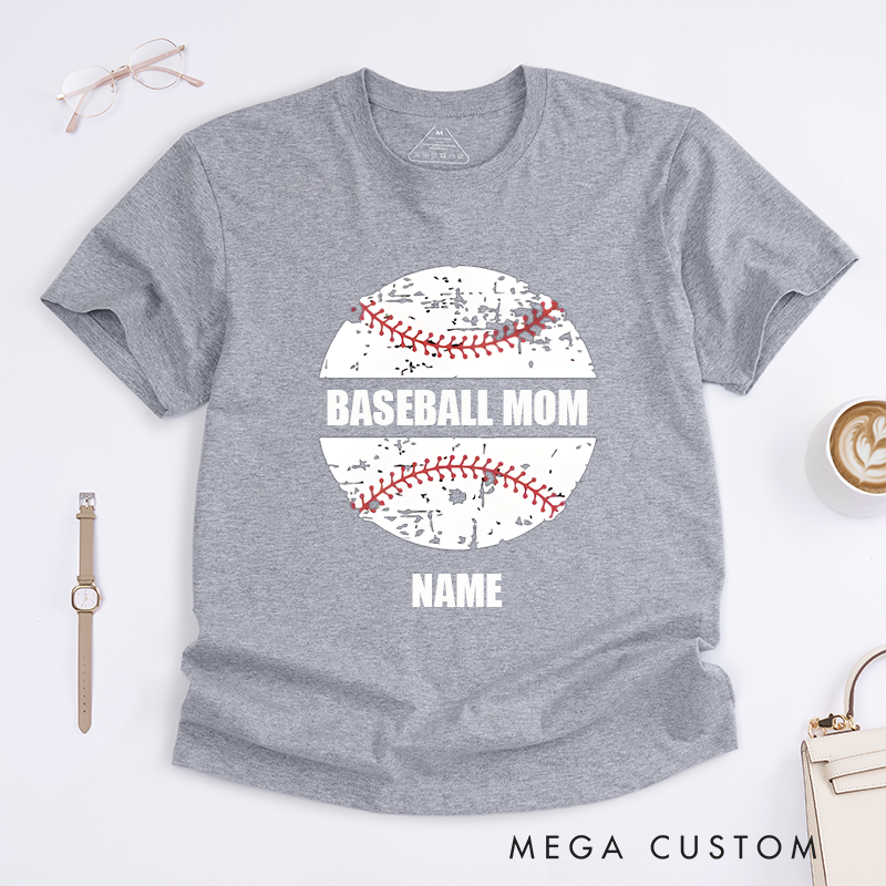 Personalized Baseball Game Day Custom Team Name Classic T-shirt