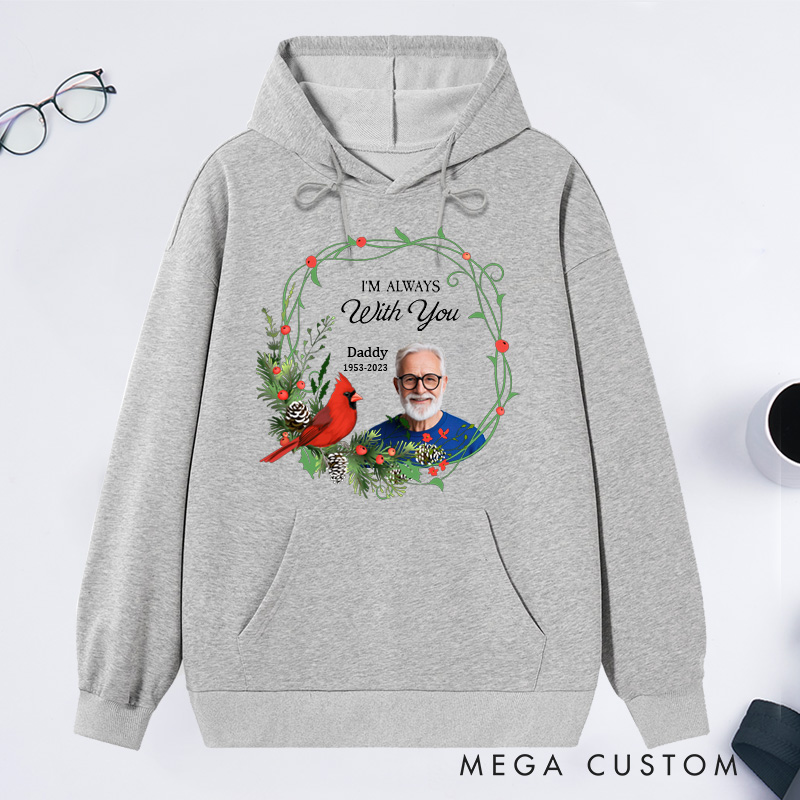 Personalized Memorial Photo Hoodie Custom Remembrance Hoodie in Loving Memory Gift Christmas Memorial Sweatshirt with Picture