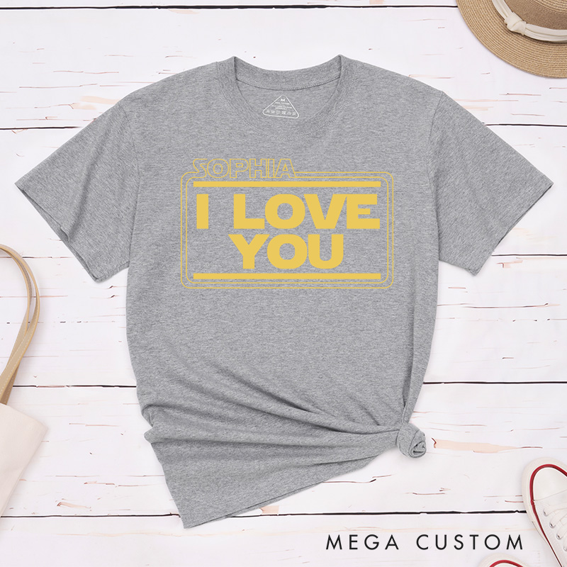 Personalized Couple I Love You I Know Matching T-Shirt Valentine's Day Hubby and Wifey T-Shirt for Husband Wife Boyfriend Girlfriend Gift