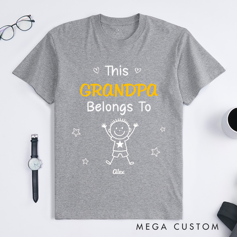 Personalized Classic T-shirt Birthday Gifts for Dad Grandpa