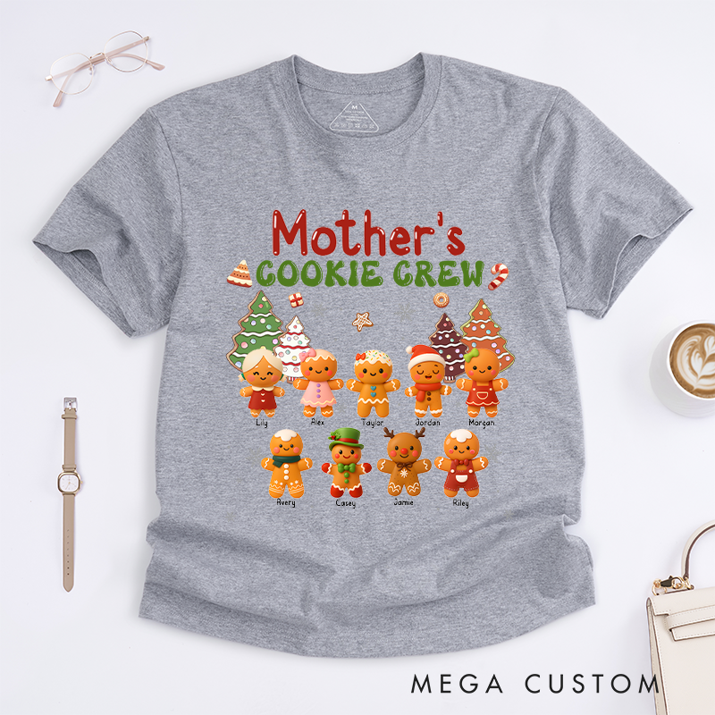 Personalized Mother's Cookie Crew Classic T-shirt Gifts for Mom Grandma 