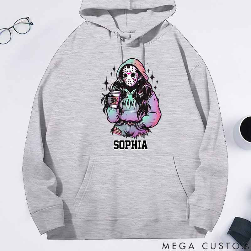 Personalized Classic Hoodie Trendy Custom Spooky Killer Mama Theme