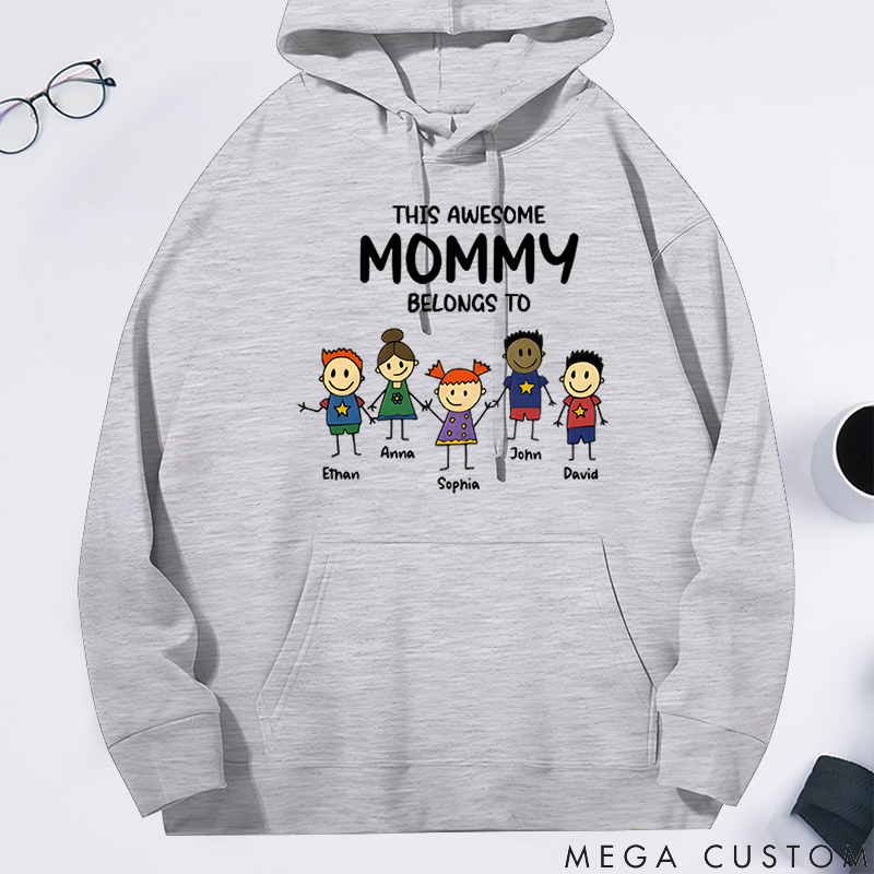 Personalized Family Hoodie This Awesome Belongs Theme Family Gift