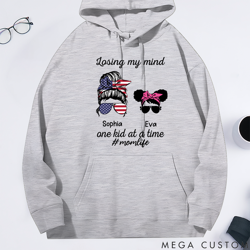 Personalized Classic Hoodie Losing My Mind One Kid at a Time