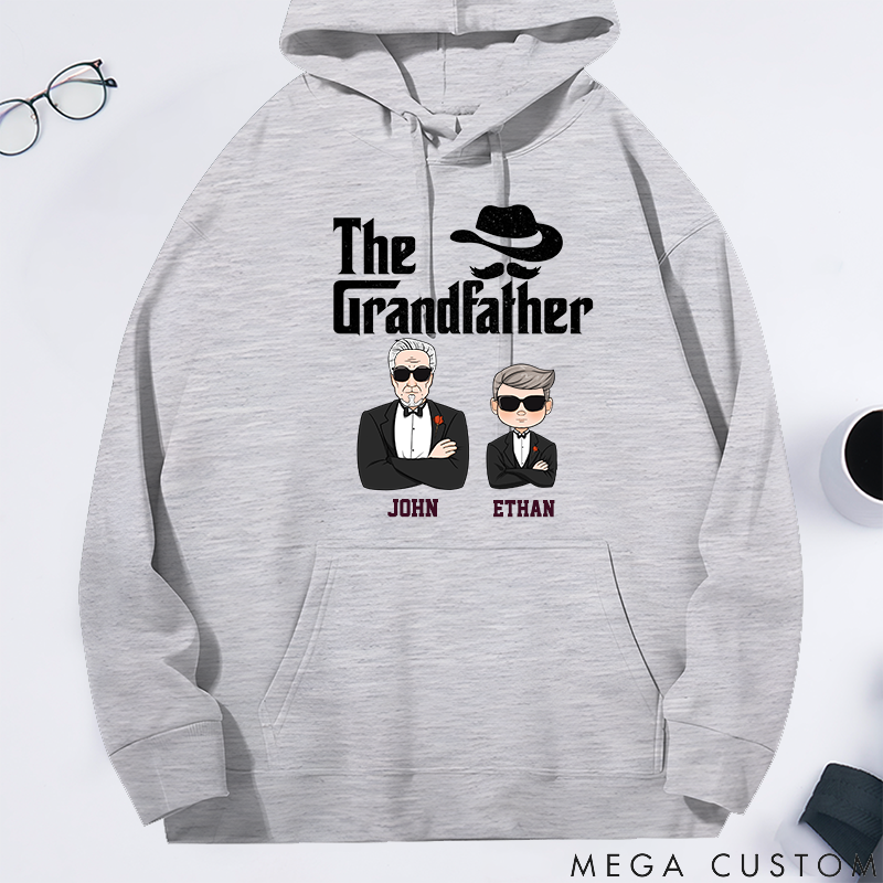 Personalized Classic Hoodie The Grandfather Theme Grandpa and Kids