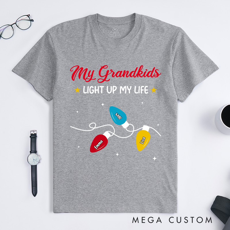 Personalized the Light of Grandma Life Classic T-Shirt Christmas Gift for Mom Grandma