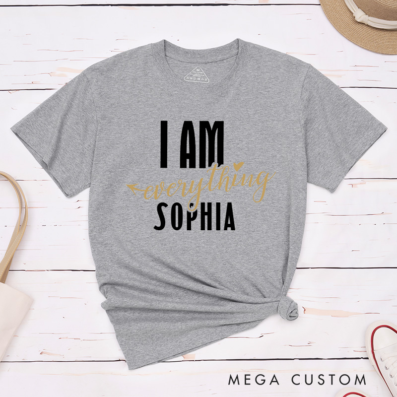 Personalized Couple I Have Everything I Need Arrow Matching T-Shirt Valentine's Day I Am Everything T-Shirt for Husband Wife Boyfriend Girlfriend