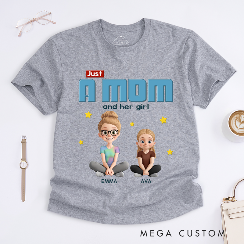 Personalized Just a Mom and His Child Gift for Mom Classic T-shirt