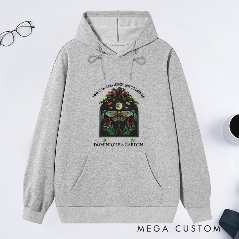 Personalized There Is No Beauty Without Some Strangeness Classic Hoodies Custom Hoodies with Name Plant Lover Gift Gardening Lover Gift for Gardener Gift