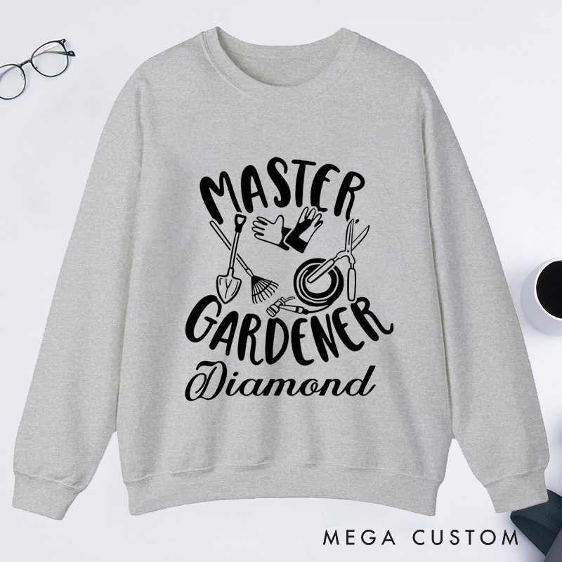 Personalized Master Gardener Classic Sweatshirts Gardener Sweatshirt with Name Plant Lover Gift Gardening Lover Gift Gardener Gift