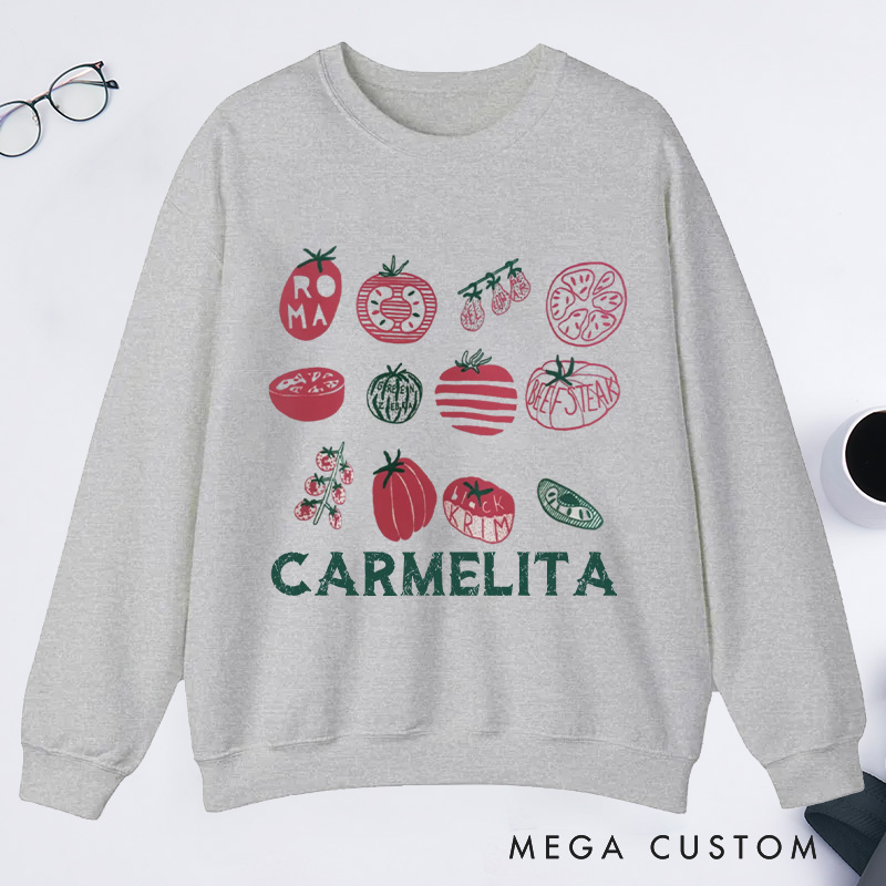 Personalized Grandma's Garden Classic Sweatshirts Mama's Garden Sweatshirt with Name Plant Lover Gift Gardening Gift Gardener Mother's Day Gift