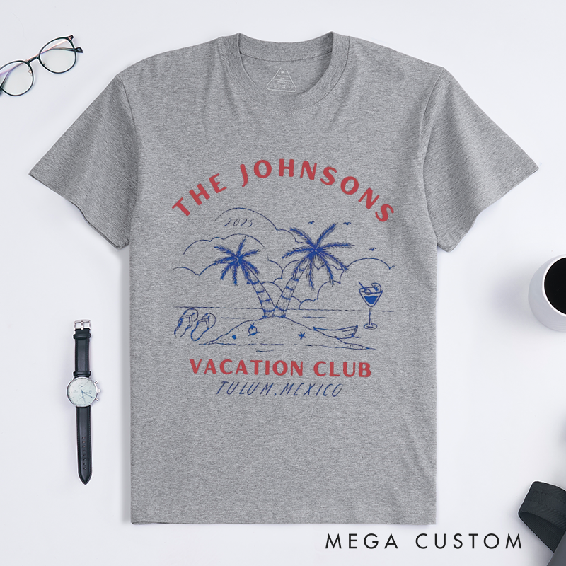 Personalized Comfort Colors Family Vacation Shirts and Beach Trip Summer Reunion Classic T-shirt