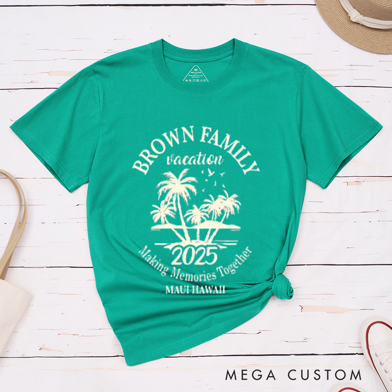 Personalized 2025 Family Vacation Matching Shirts and Make Memories in Comfort and Style Classic T-shirt