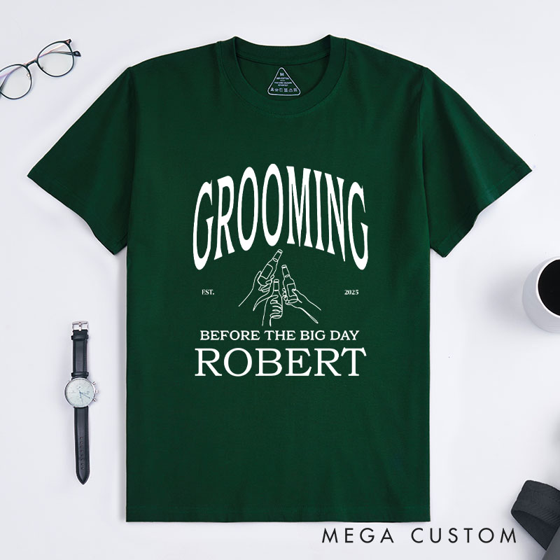 Personalized Groomsman Bachelor Party T-Shirts Funny Groom Team Shirts Wedding Party Favors Top Best Man Gifts For Men Groomsman Usher