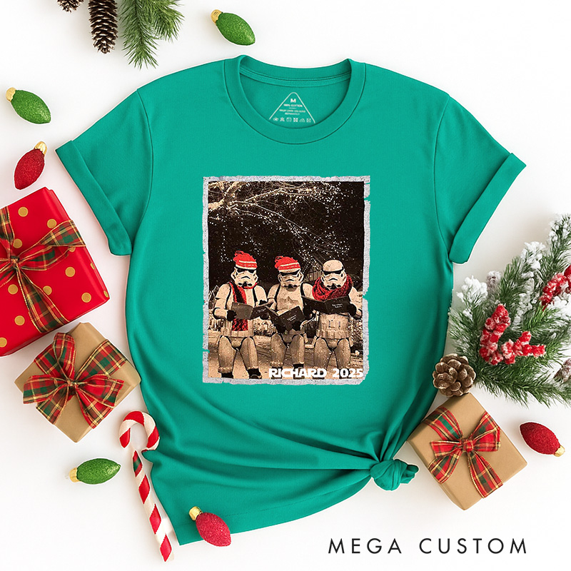 Personalized the Photo Christmas Classic T-Shirts Galaxy War Film Tshirt Movie Holiday Shirt
