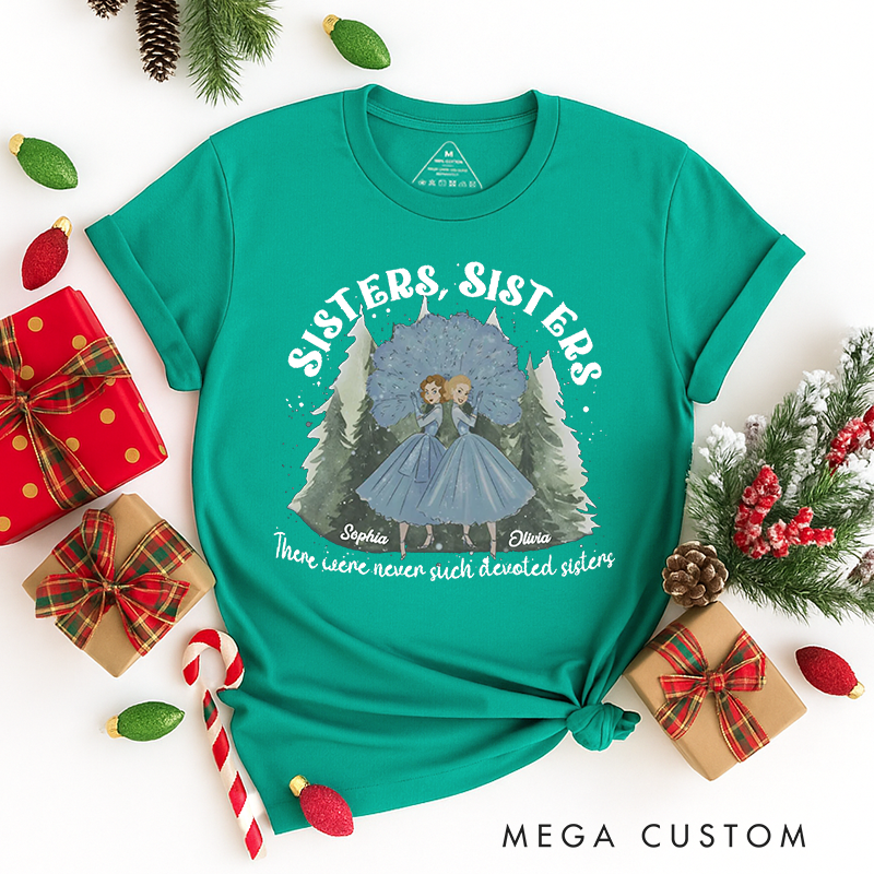 Personalized Classic T-Shirts Vintage White Movie Christmas Tee Haynes Sisters Tee Christmas Song Tee