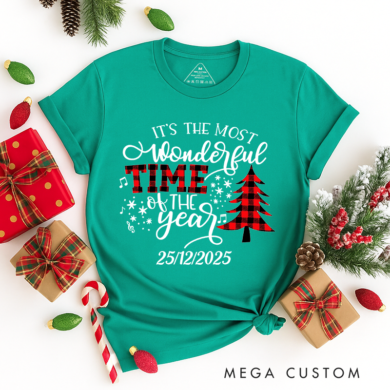 Personalized Classic T-Shirts It's the Most Wonderful Time of the Year T-Shirts Christmas Tee