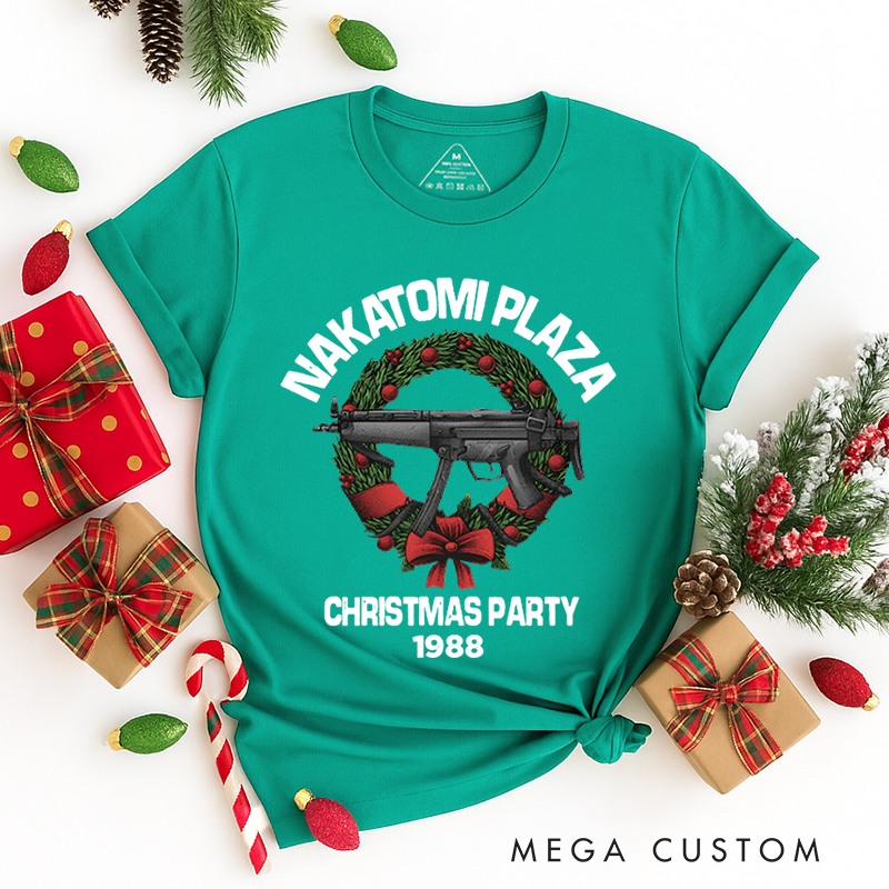 Personalized Classic T-Shirts Nakatomi Plaza Christmas Party Tee Patriotic Tribute Tee American Pride Veteran Support