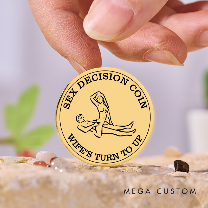 Personalized Couples Sex Decision Coin Custom Naughty Decision Coin for Date Night Valentine's Day Gift for Couple