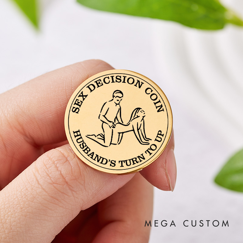 Personalized Couples Sex Decision Coin Custom Naughty Decision Coin for Date Night Valentine's Day Gift for Couple