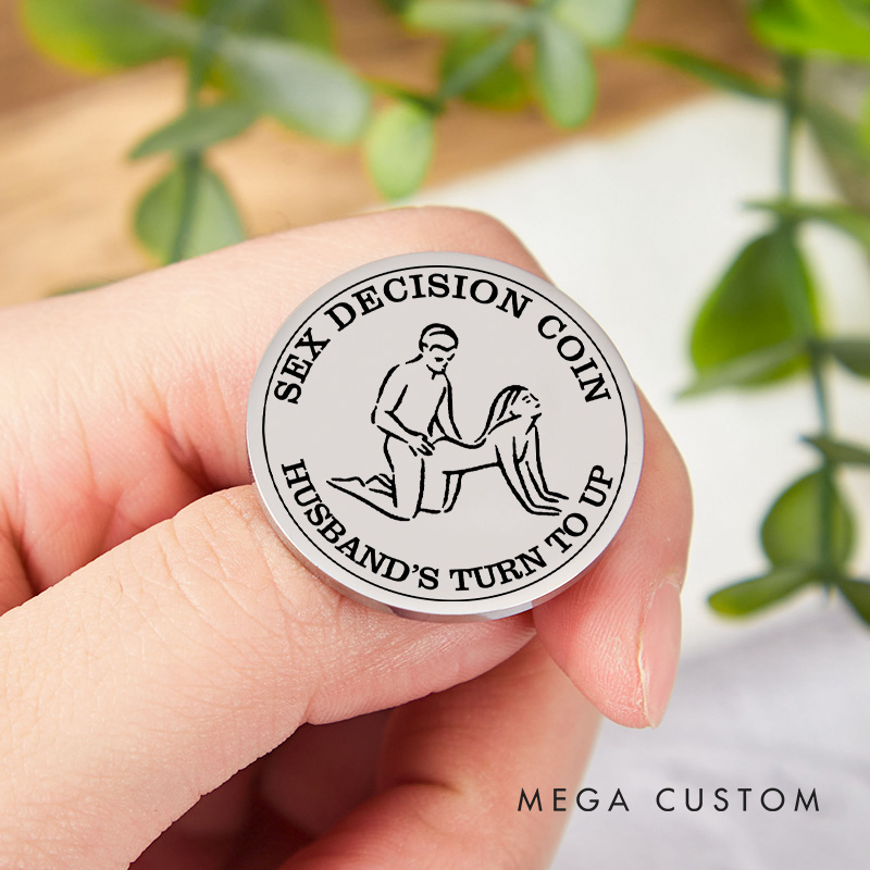 Personalized Couples Sex Decision Coin Custom Naughty Decision Coin for Date Night Valentine's Day Gift for Couple