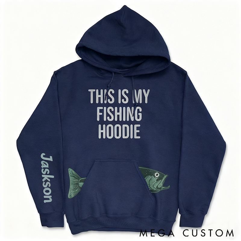Personalized Fishing Hoodie Camping Gifts Summer Hoodie Fishing Hoodie Custom Name Comfortable and Warm Perfect Gift for Fishing Enthusiasts and Outdoor Adventures