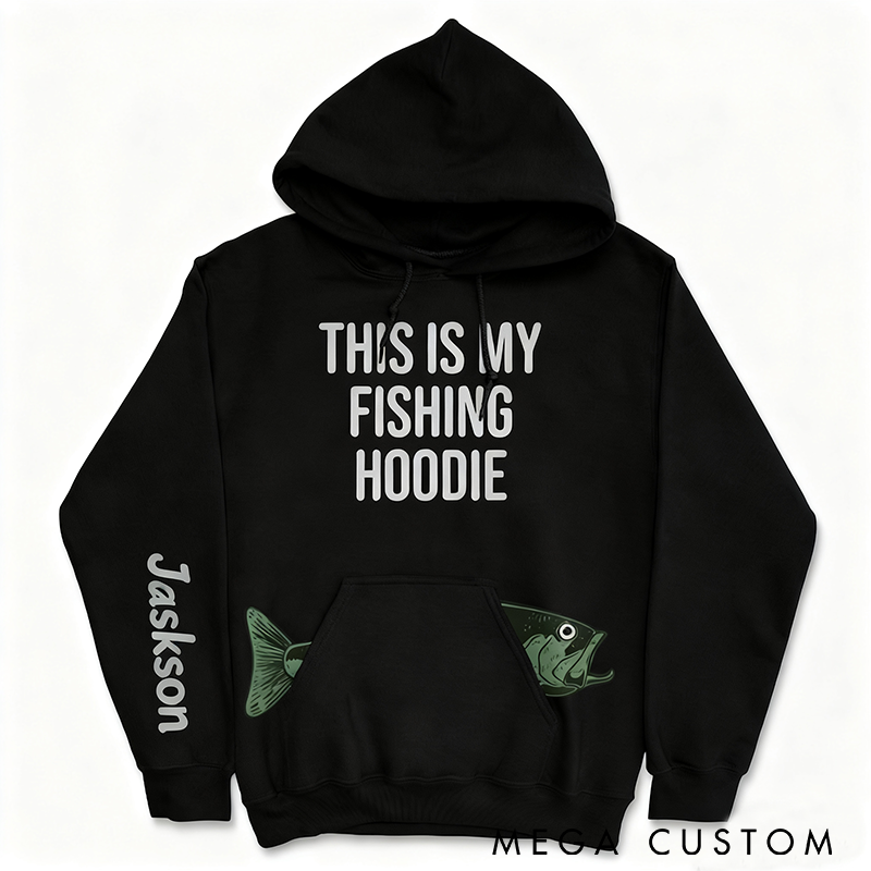 Personalized Fishing Hoodie Camping Gifts Summer Hoodie Fishing Hoodie Custom Name Comfortable and Warm Perfect Gift for Fishing Enthusiasts and Outdoor Adventures