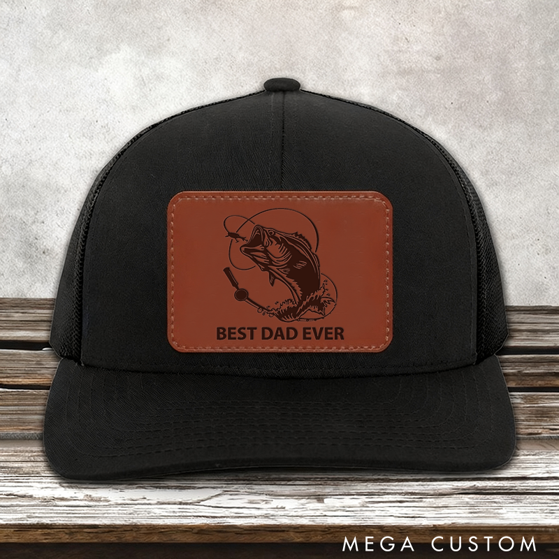 Personalized Funny Fishing Hat Bass Fishing Hat Ripping Lips Cap with Bass Design Perfect Gift for Dad Grandpa Boyfriend Husband Fishing Lover