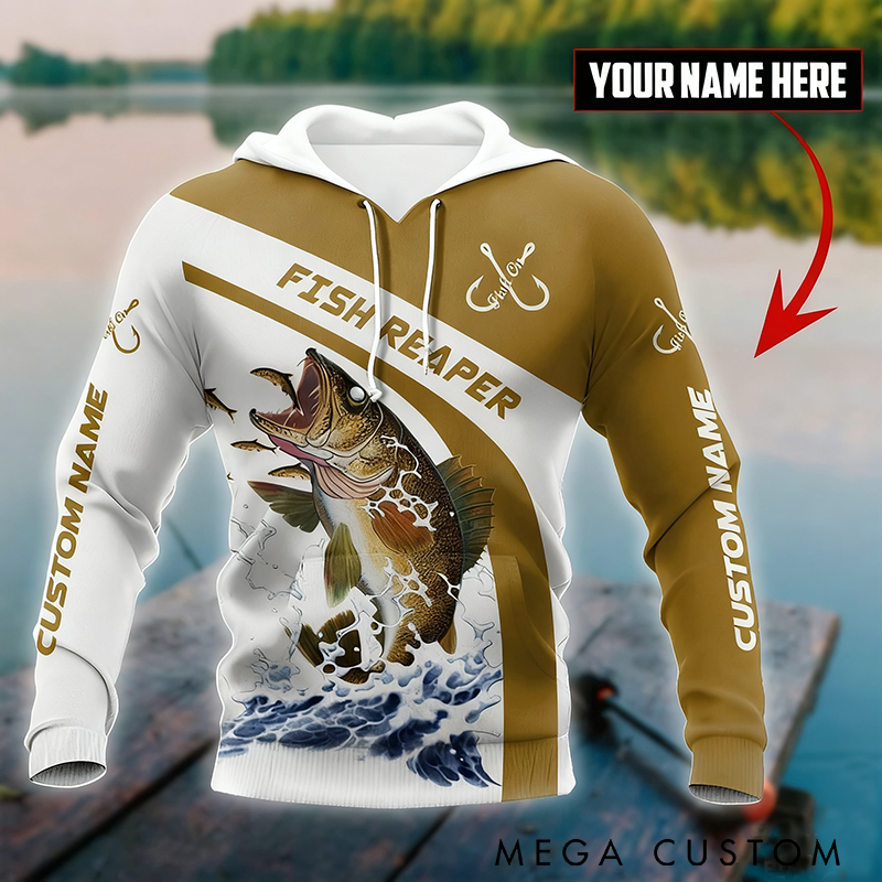 Personalized Fishing Unisex Novelty Hoodies Walleye Fishing Pullover Sweatshirt Walleye Fishing Hoodies Gifts For Men and Women Perfect for Outdoor Adventures and Fishing Enthusiasts