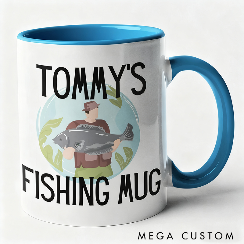 Personalized Fishing Mug Perfect Gift for Anglers Custom Coffee Cup for Fishing Enthusiasts