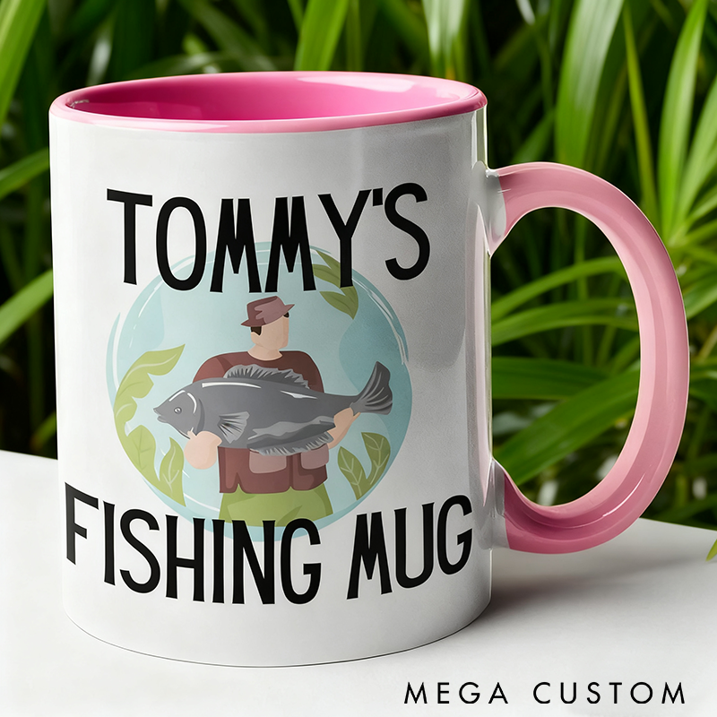 Personalized Fishing Mug Perfect Gift for Anglers Custom Coffee Cup for Fishing Enthusiasts