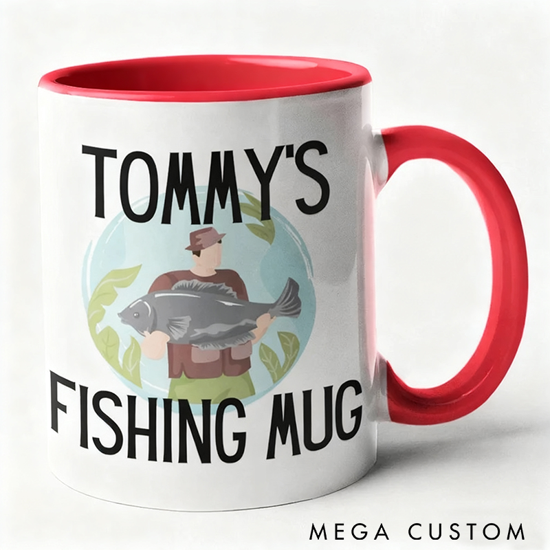 Personalized Fishing Mug Perfect Gift for Anglers Custom Coffee Cup for Fishing Enthusiasts