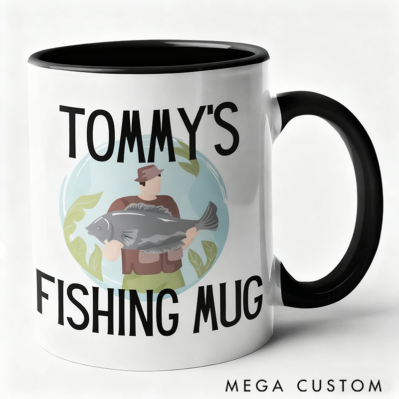 Personalized Fishing Mug Perfect Gift for Anglers Custom Coffee Cup for Fishing Enthusiasts
