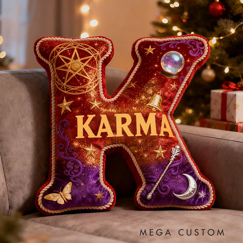 Personalized Mysterious Wizard Pillow Decorated with Magic Wand Pentagram Crystal Ball Graphic 3D Print Pillow for Kids and Magic Lovers