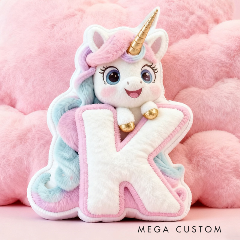 Personalized Unicorn Pillow with Colorful Mane and Magical Design for Whimsical Decor and Enchanting Holiday Gifts Graphic 3D Print Pillow