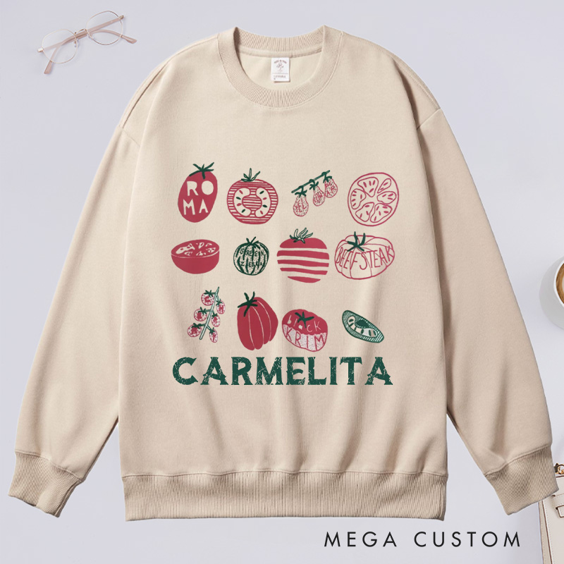 Personalized Grandma's Garden Classic Sweatshirts Mama's Garden Sweatshirt with Name Plant Lover Gift Gardening Gift Gardener Mother's Day Gift