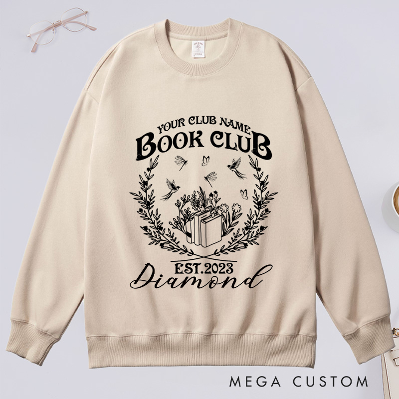 Personalized Book Club Classic Sweatshirts Since Reading Club Sweatshirt with Name Sweatshirt Book Lovers Gift Librarian Gift Reading Gift