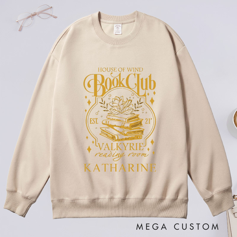 Personalized Book Club Classic Sweatshirts with Name Feyre Custom Bookish Sweatshirt Book Lovers Gift Librarian Gift Reading Gift