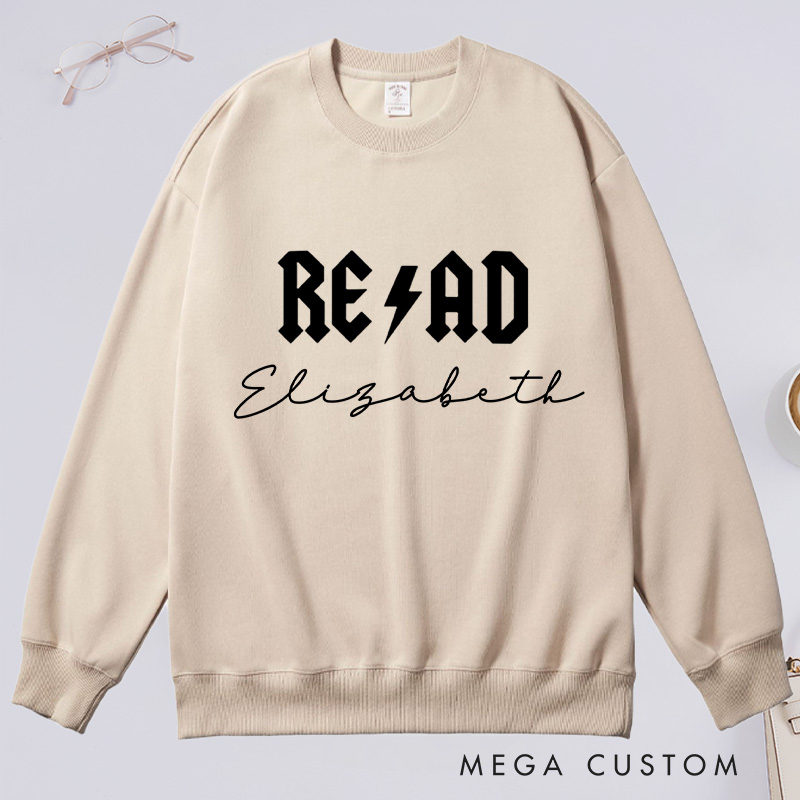 Personalized Read Classic Sweatshirts Custom Bookish Sweatshirt with Name for Book Lover Gift Librarian Gift Reader Gift Reading Gift