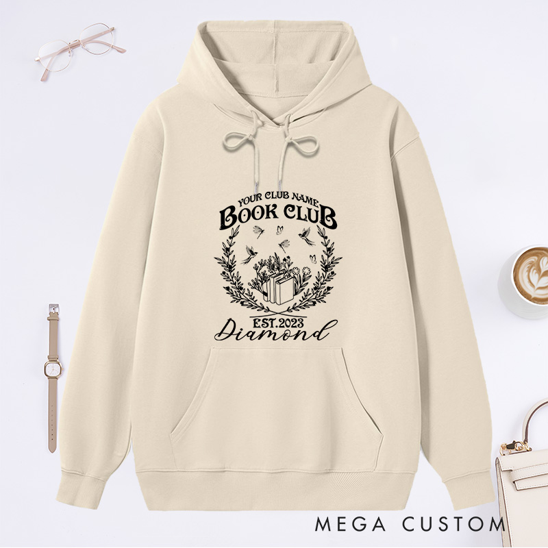 Personalized Book Club Classic Hoodies Since Reading Club Hoodies Custom Book Lover Hoodies with Name Librarian Gift Book Lover Gift for Reader