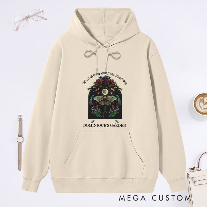 Personalized There Is No Beauty Without Some Strangeness Classic Hoodies Custom Hoodies with Name Plant Lover Gift Gardening Lover Gift for Gardener Gift