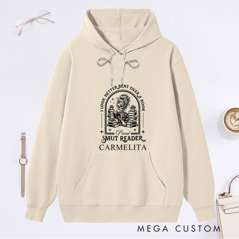 Personalized I Look Better Bent Over a Book Classic Hoodies Custom Academia Bookish Hoodies with Name Hoodies Librarian Gift Book Lover Gift