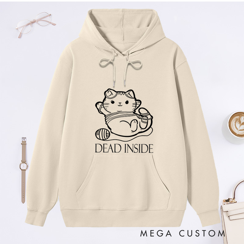 Personalized Cat And Yarn Knit Classic Hoodies Knitting Gift Knitter Gift Love To Knit Love Knitting Knit Lover