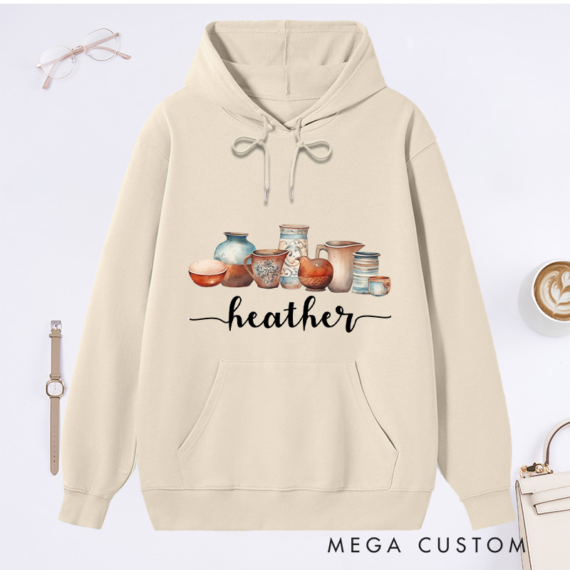 Personalized Pottery Lover Classic Hoodies for Ceramics Artist Gift for Pottery Teacher Pottery Maker Hoodies