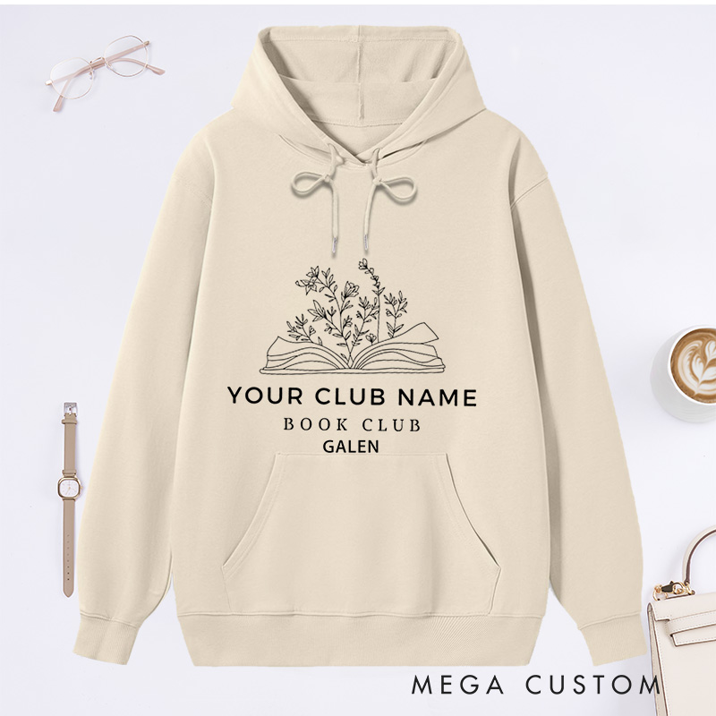 Personalized Custom Book Club Classic Hoodies Custom Book Shirt Custom book shirt Book club since Reading club shirt custom name book club bookish shirt