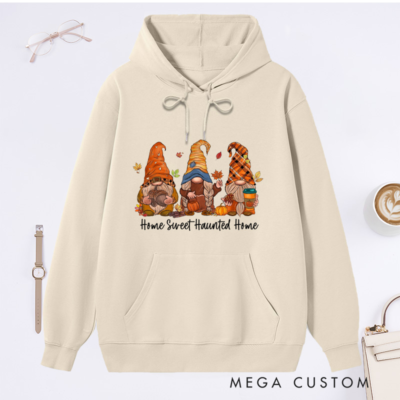 Personalized Gnomes Fall Sweatshirt Halloween Gnome Sweater Fall Vibes Shirt Gift for Thanksgiving Housewarming Sweatshirt Gift