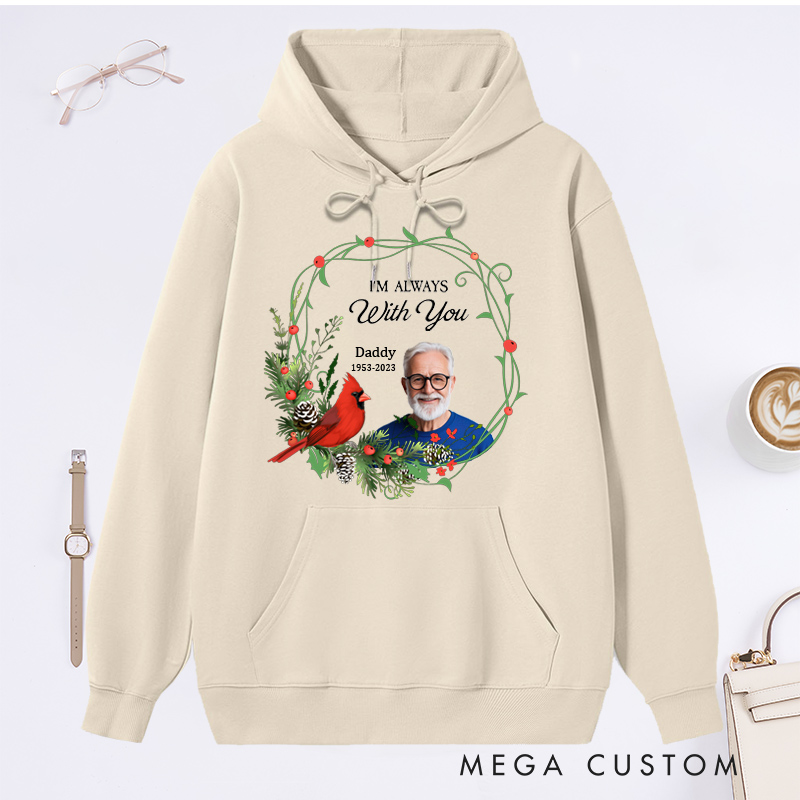 Personalized Memorial Photo Hoodie Custom Remembrance Hoodie in Loving Memory Gift Christmas Memorial Sweatshirt with Picture