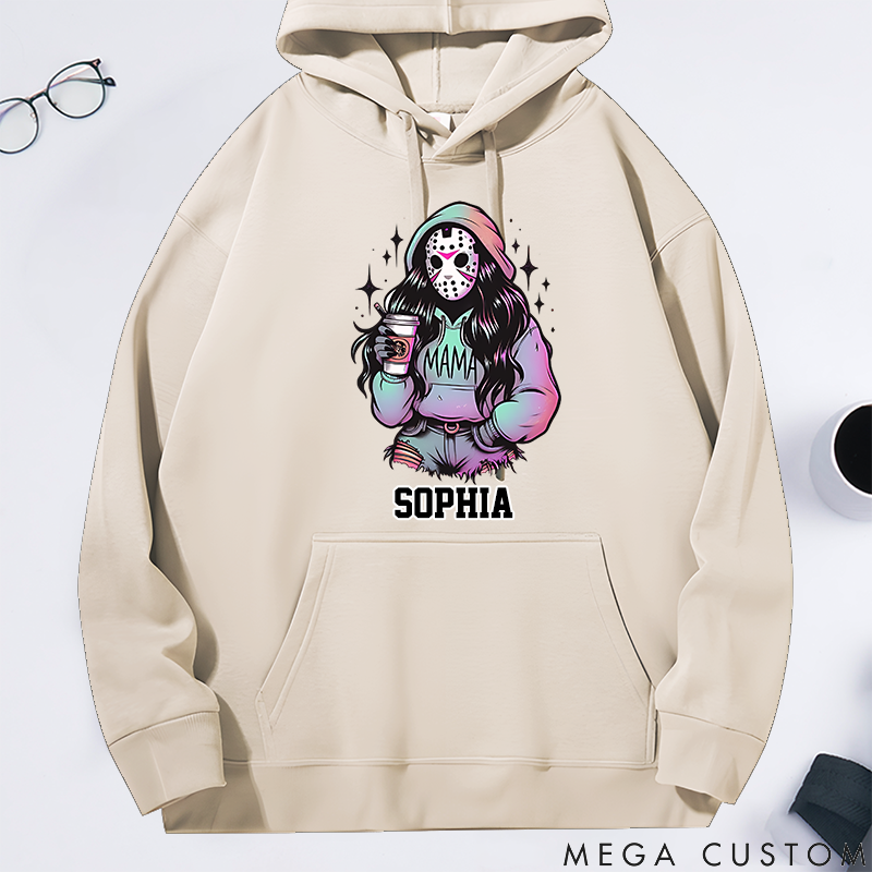 Personalized Classic Hoodie Trendy Custom Spooky Killer Mama Theme